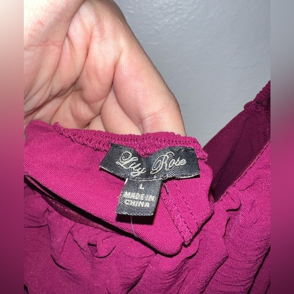 NWT Lily Rose Mini Dress with Tie Detail/Open Back Size L - Picture 4 of 5